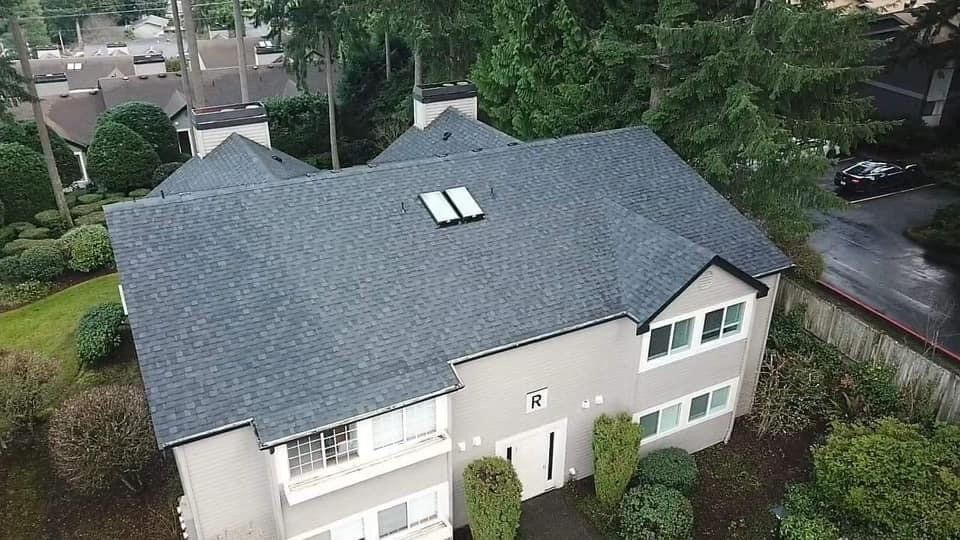 Shingles Roof with Skylight Window — Olympia, WA — Raincover Roofing LLC
