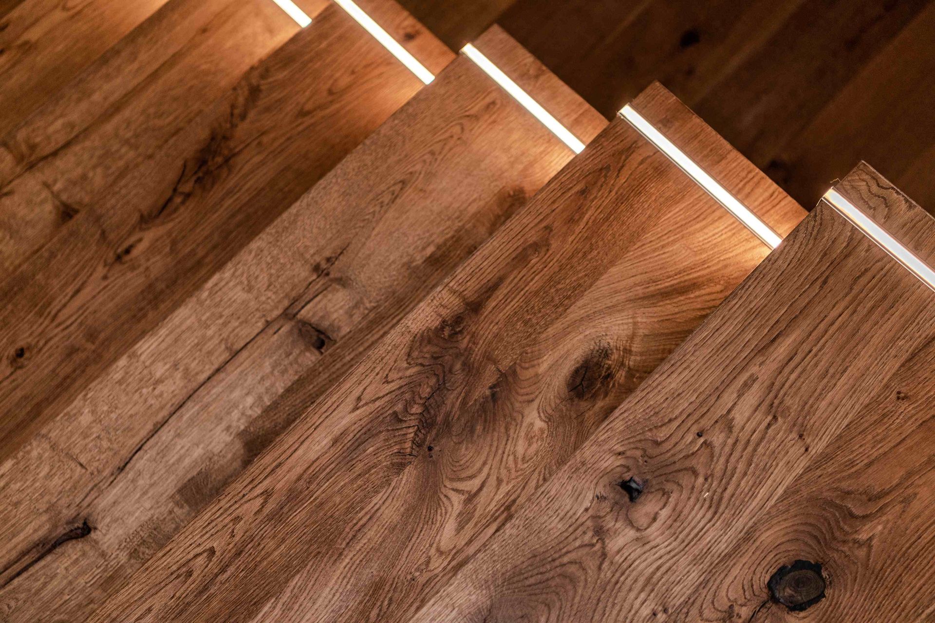 dark wood flooring in a living room