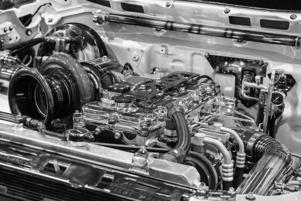A Close Up Of A Car Engine With A Turbo — Advanced Auto Tech In Port Macquarie, NSW