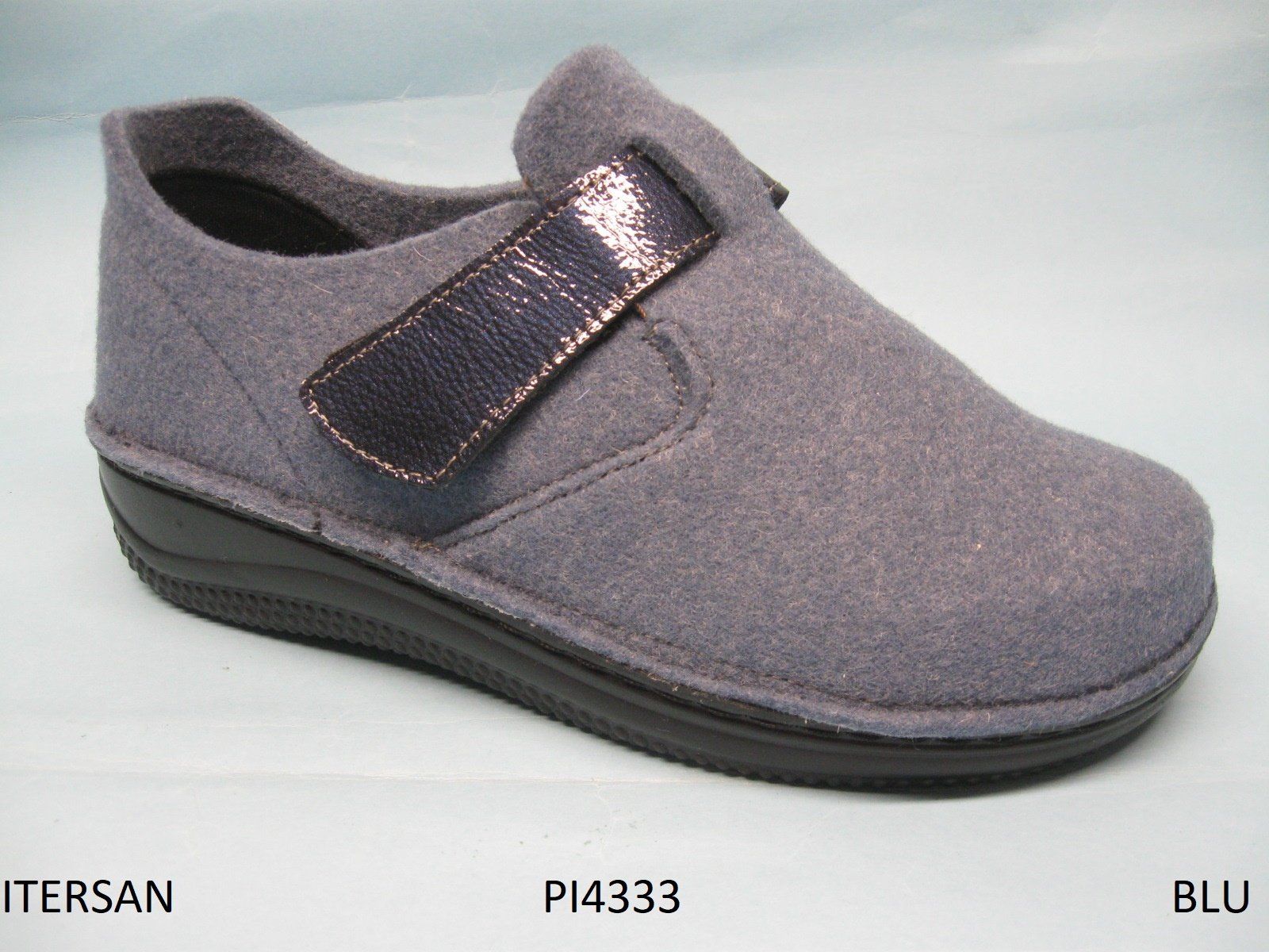 CALZATURIFICIO ITERSAN PANTOFOLA PREDISPOSTA PER PLANTARE DONNA  MODELLO PI4333 COLORE BLU