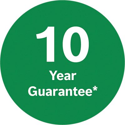 Worcester Bosh Boiler Installations 10 year guarantee logo
