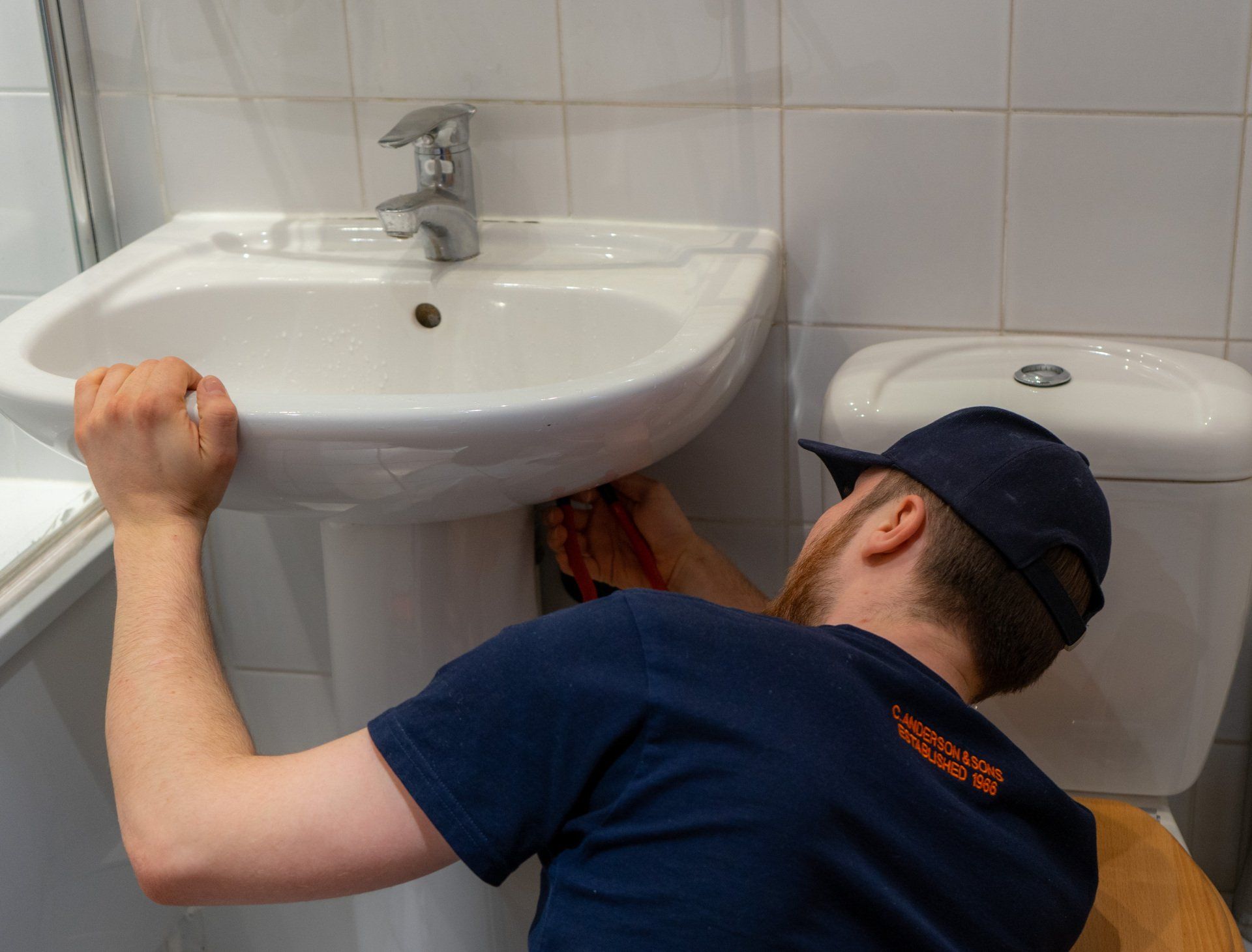 Water Leak Repair - Bathroom Sink - Anderson and Sons