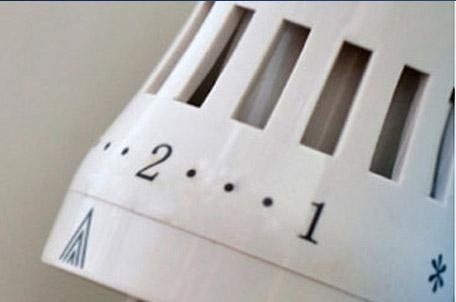 Dettagliod i una manopola per termosifone