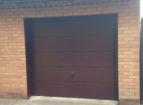 Small Brown Garage Door