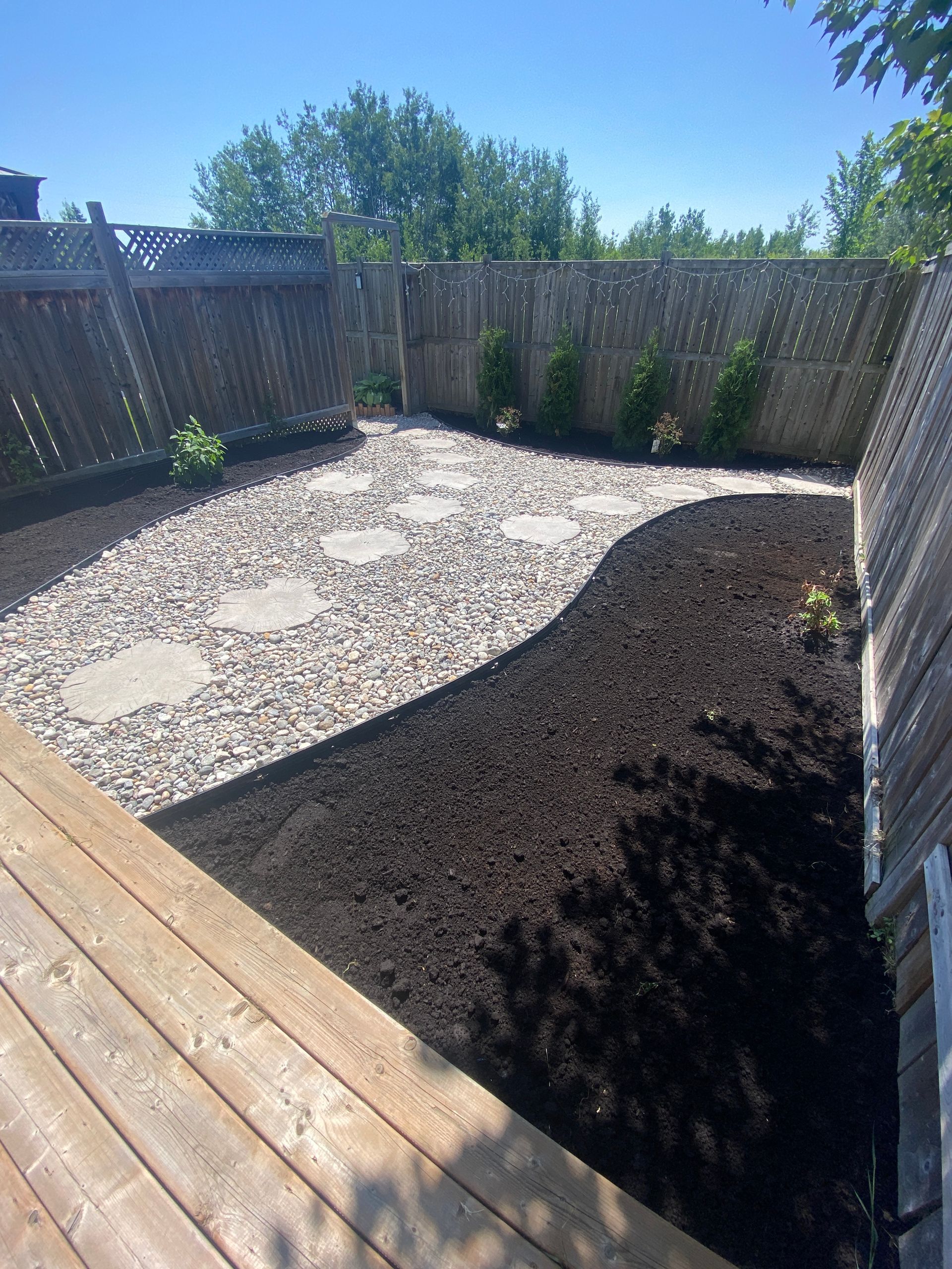 landscaping element outside a house