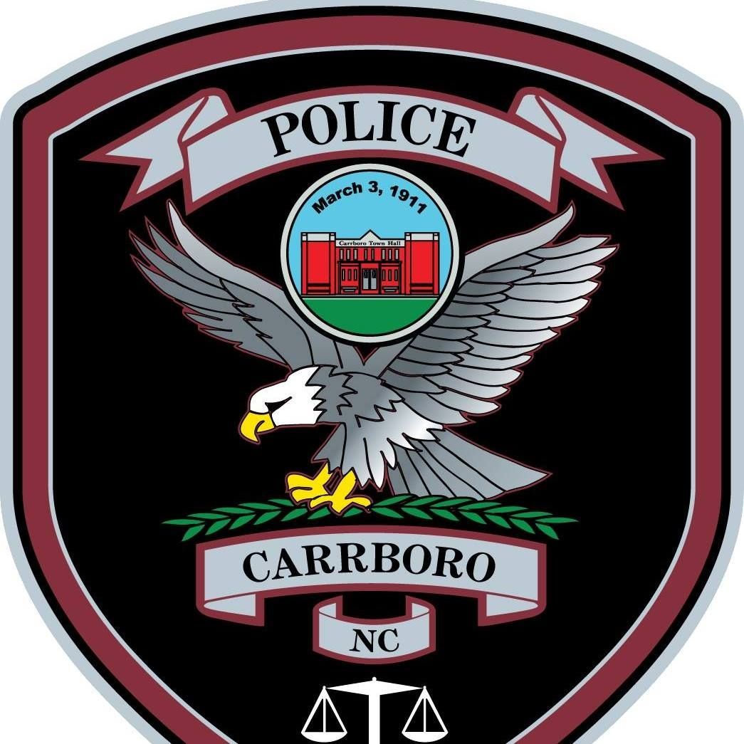 A badge for the carrboro police department in north carolina
