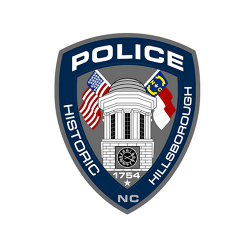 A badge for the police department of hillsborough nc