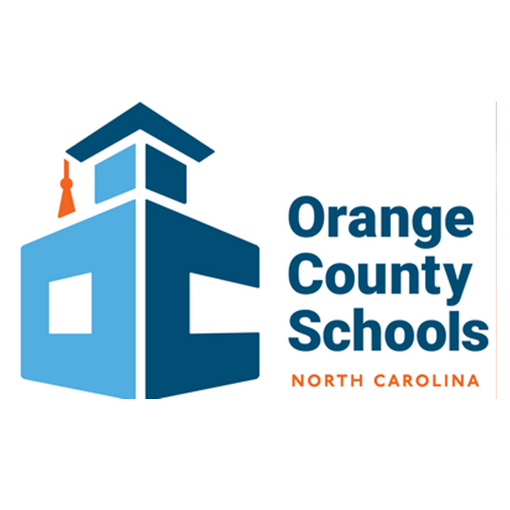 A logo for orange county schools in north carolina
