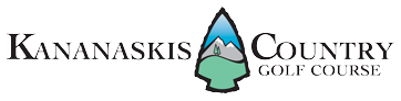 A logo for a golf course called kanaskis country golf course