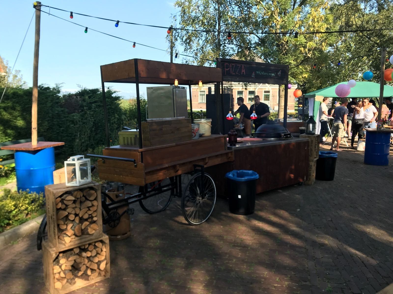 Frietfiets met smoker bbq