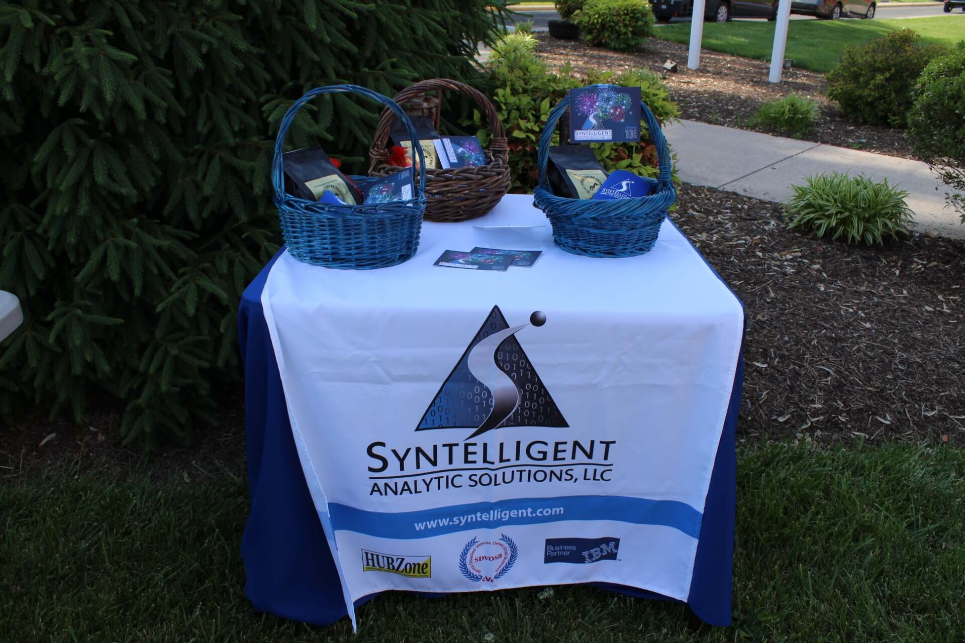 image of gift baskets given away at the event