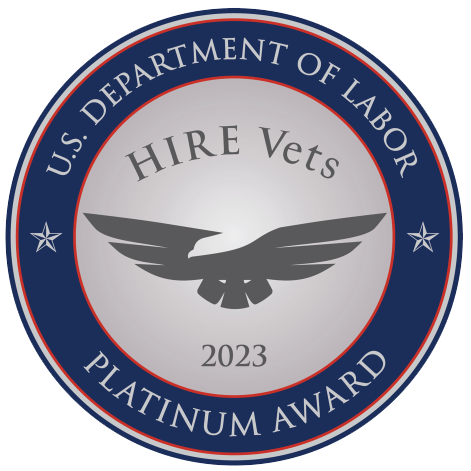 Hire Vets Platinum logo - 2023