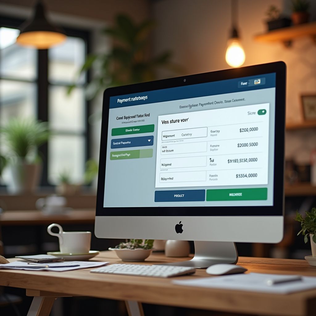 A desktop computer screen displaying a loan application form, viewed from a work desk.