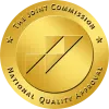 Gold seal: The Joint Commission National Quality Approval logo.