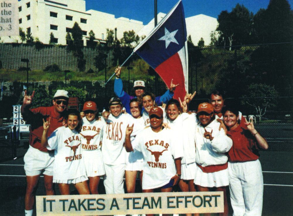 University of Texas Women's Tennis Team at the National Championships