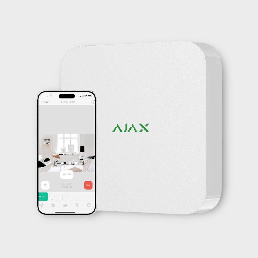 AJAX NVR 8 kanalen netwerkvideorecorder camerasysteem nu ook in Spanje verkrijgbaar