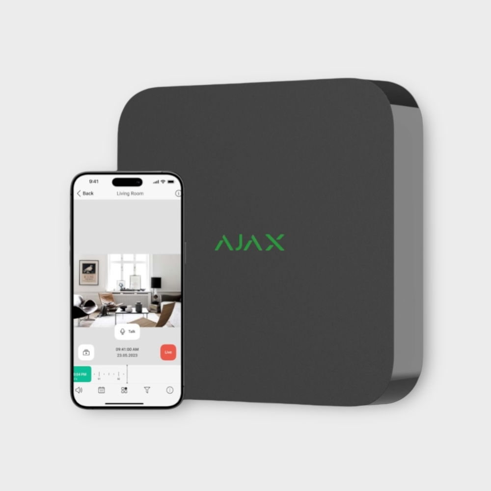 AJAX NVR 8 kanalen netwerkvideorecorder camerasysteem nu ook in Spanje verkrijgbaar