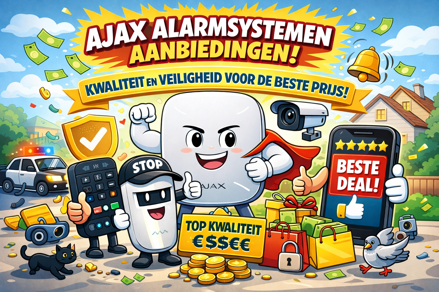 AJAX alarmsysteem aanbiedingen, kwaliteit en veiligheid voor de beste prijs