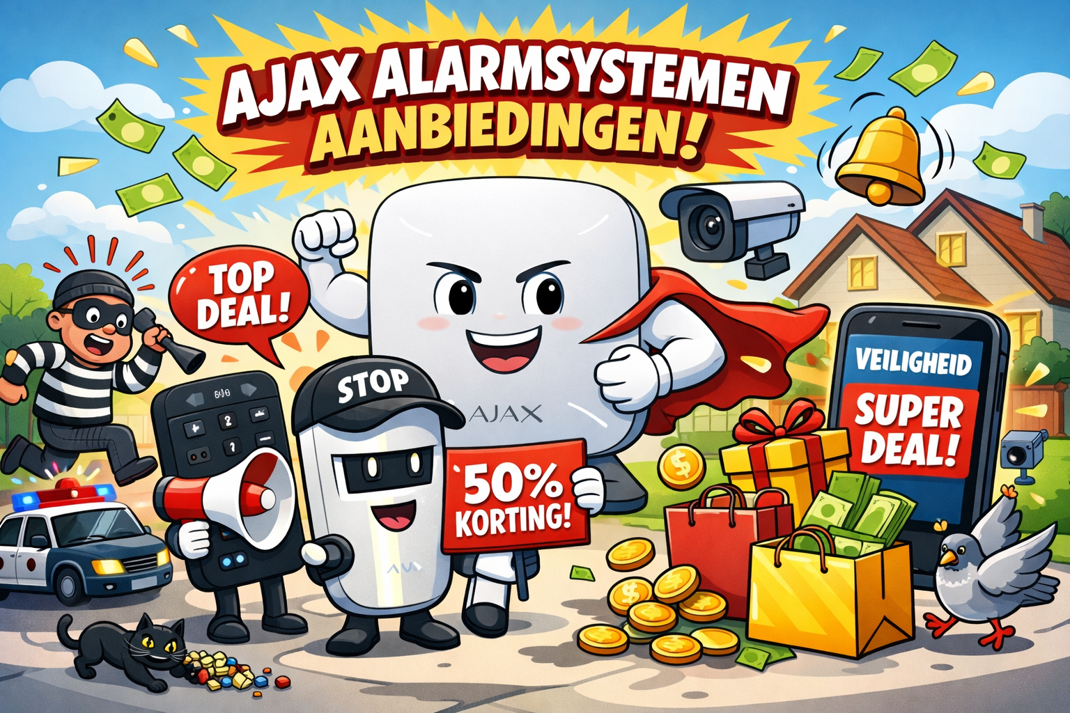 AJAX alarmsysteem en aanbiedingen