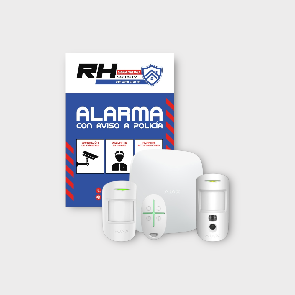 AJAX starterset alarmsysteem met foto's voor Spanje