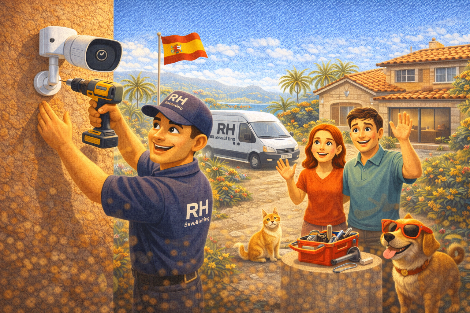 Beveilig je woning of bedrijf in Spanje met een camerasysteem van RH Beveiliging