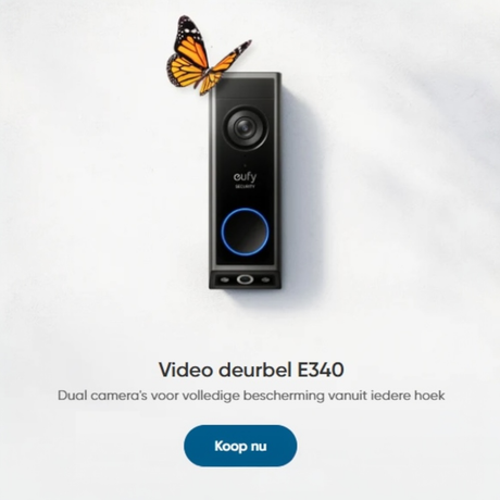 Eufy Video deurbel E340 homepage banner