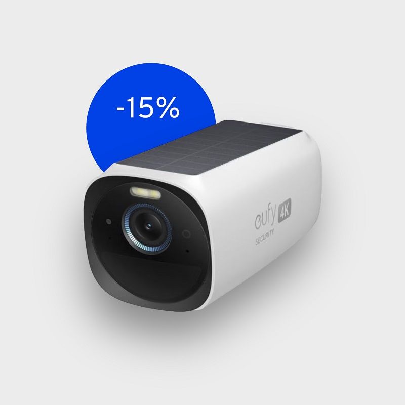 EufyCam 3 uitbreiding met zonnepaneel