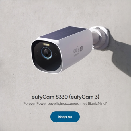 EufyCam S330 videocamera homepage banner