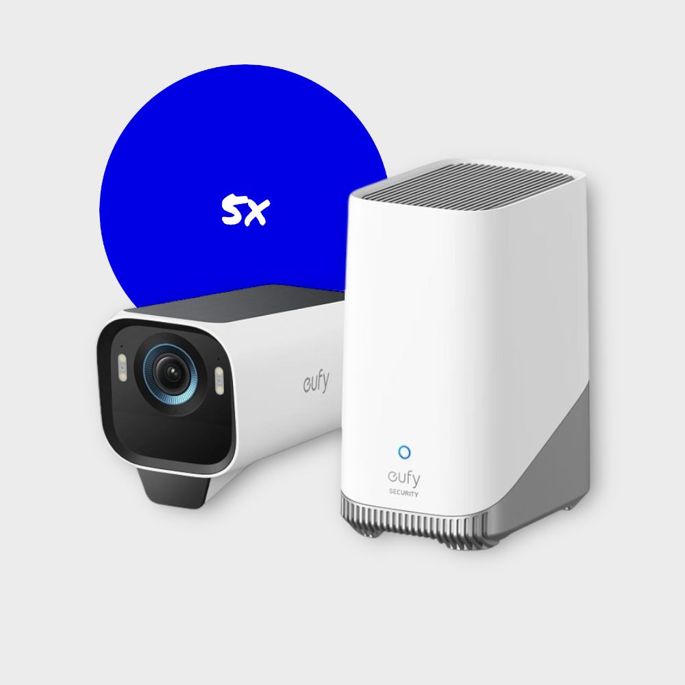 Eufycam S3 Pro solar camerasysteem Deal 5-pack + HomeBase 3