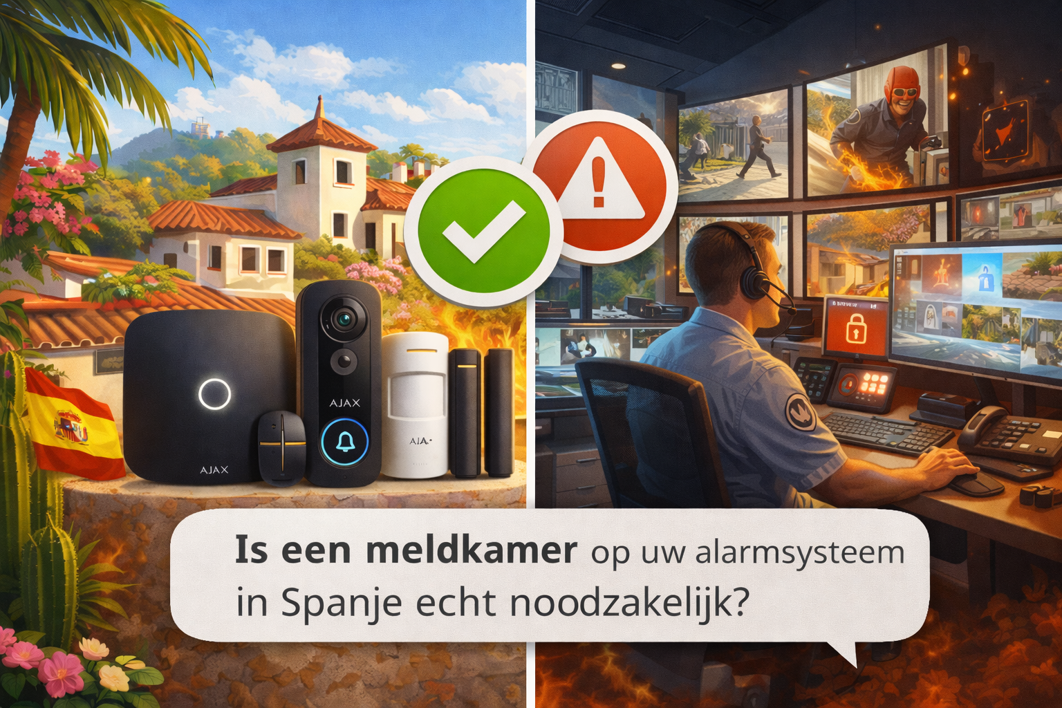 Is een centrale meldkamer echt noodzakelijk in Nederland of Spanje