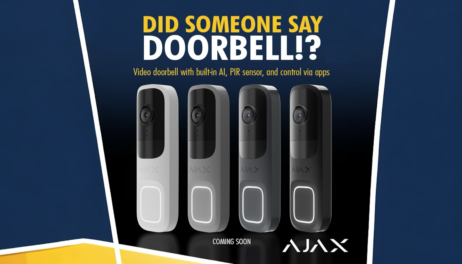 AJAX Doorbell intercom met camerasysteem Reserveer nu voor levering in 2025