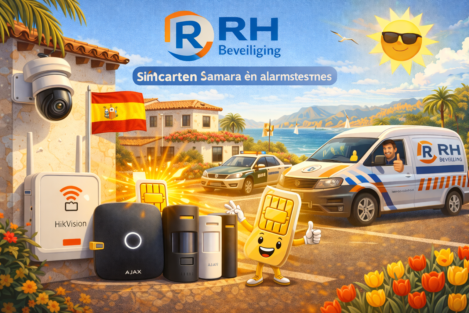 RH Beveiliging data Simkaart voor Spanje