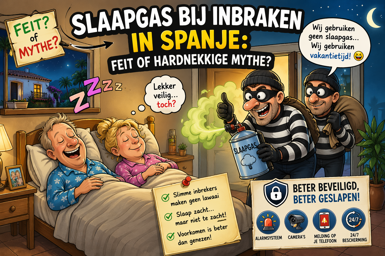 Slaapgas bij inbraken in Spanje gevaarlijk feit of hardnekkig fabelverhaal