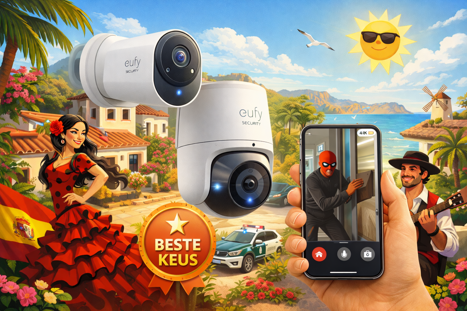 Voor jou huis in Spanje de beste camerasystemen 