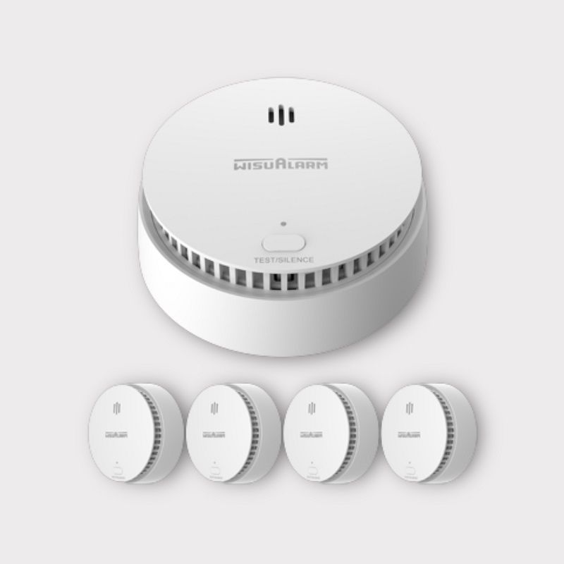 WisuAlarm stand-alone rookmelder set 5 stuks