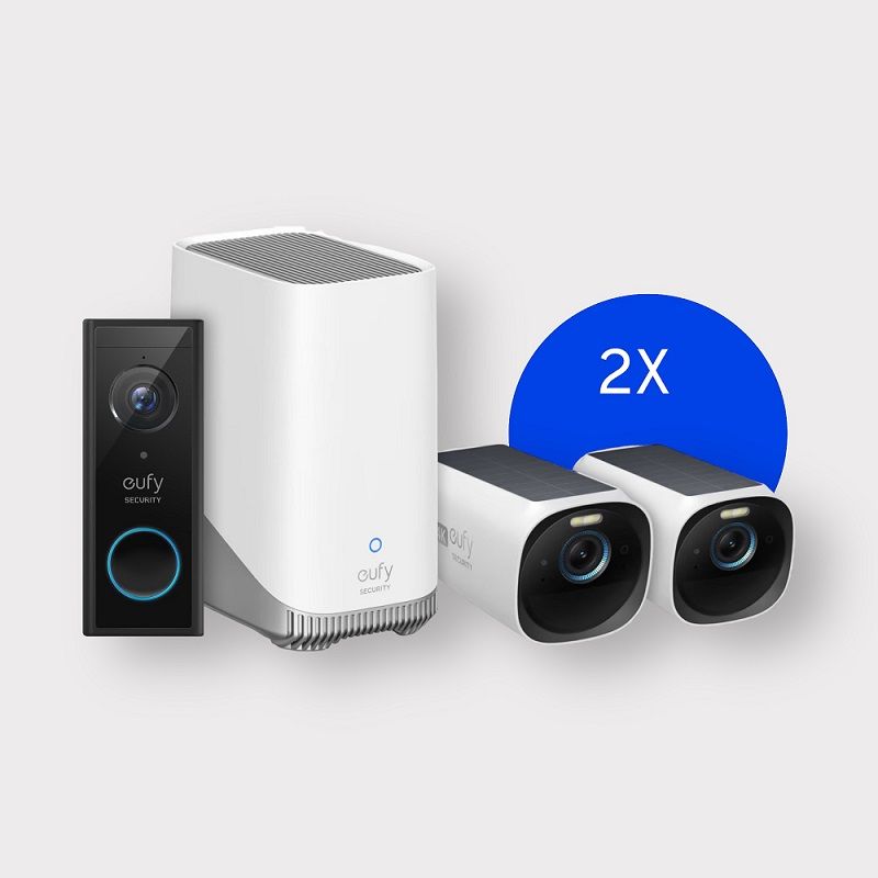 EufyCam 3 duo set met deurbel