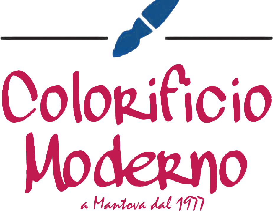The logo for colorificio moderno a mantova dal 1977