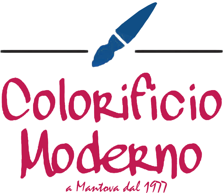 A logo for colorificio moderno a mantova dal 1977