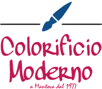 A logo for colorificio moderno a mantova dal 1977