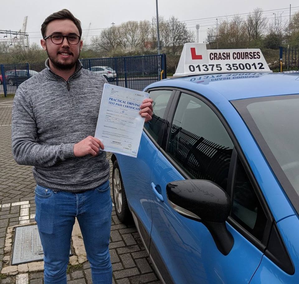 Connor passed his driving test with Stefan in 2018 -  in 2018 - FIVESTAR Driver Training