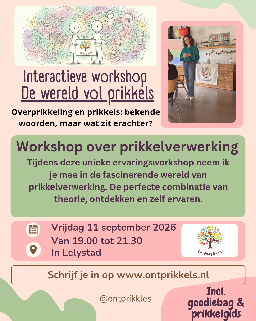 11 sep. De wereld vol prikkels! - interactieve workshop over prikkelverwerking