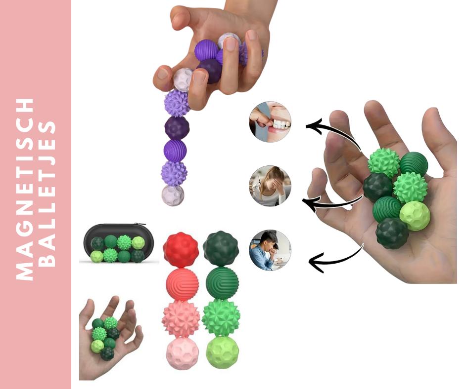 Magnestische balletjes  - 4 stuks