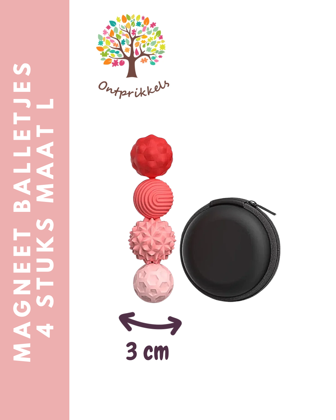 Magnetische balletjes - 4 stuks maat L