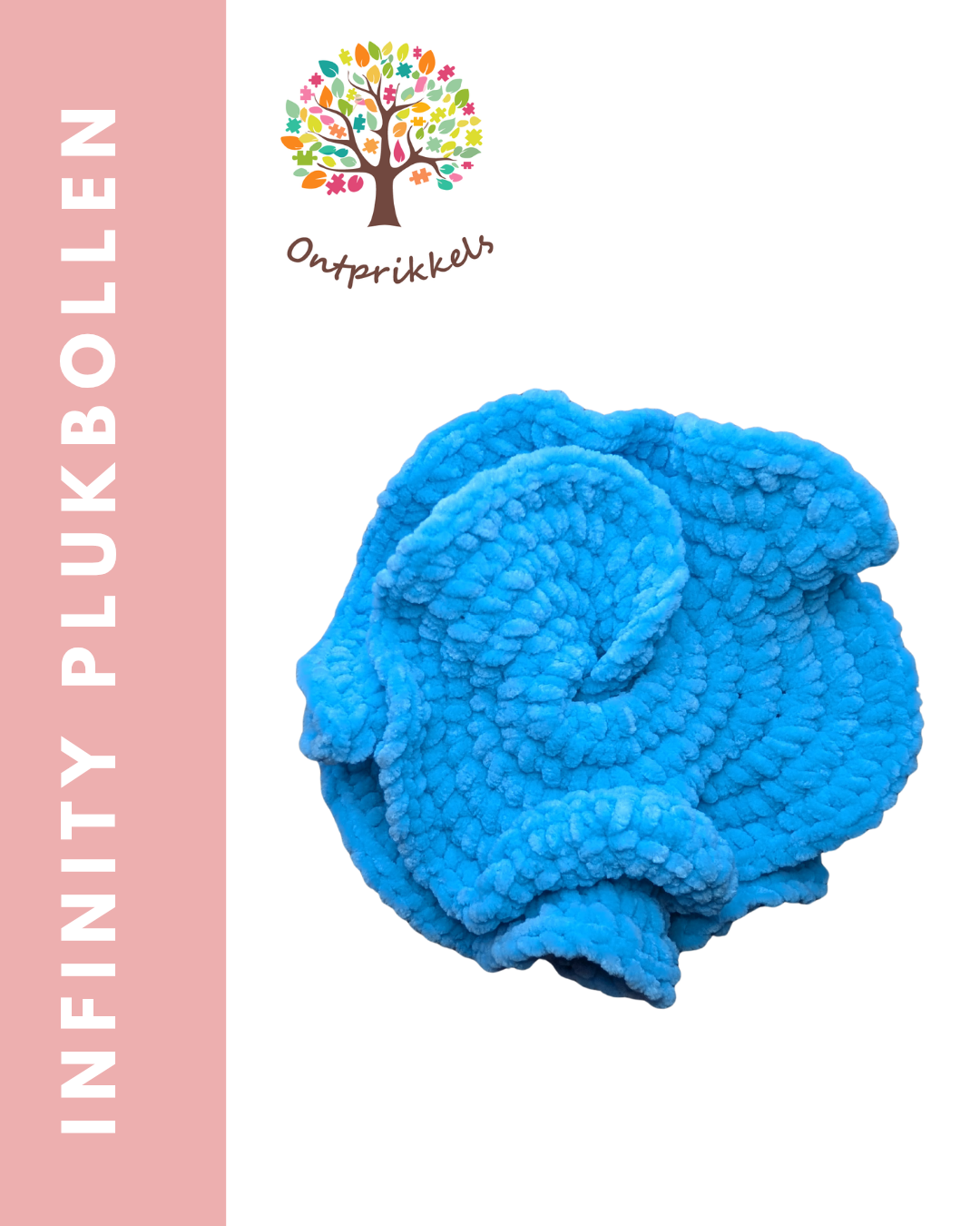 Infinity Plukbol – de zachte fidget die nooit stopt!