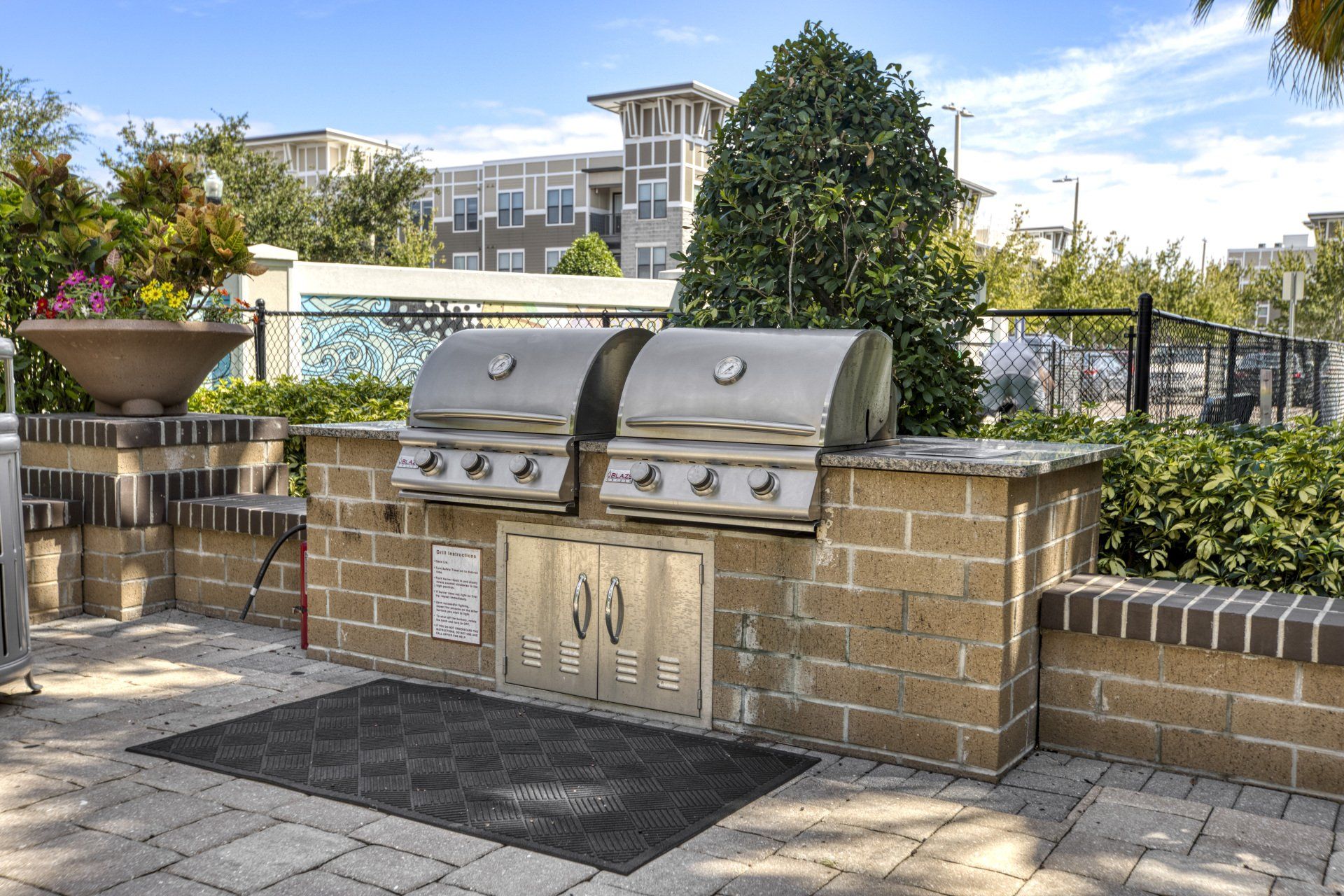 grills outside at NoHo Flats