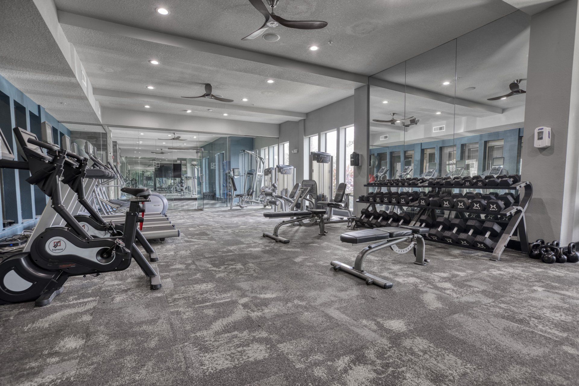 fitness center at NoHo Flats