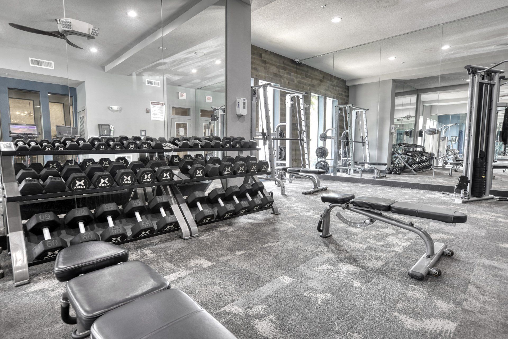 fitness center at NoHo Flats