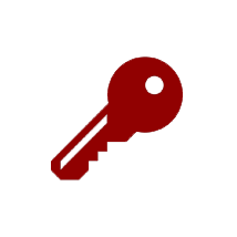Red key icon.