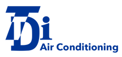 Logo with blue "TDi" letters and "Air Conditioning" text.