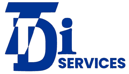 Logo with blue "TDi" letters and "Air Conditioning" text.